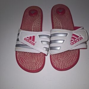 Adidas  Slide Sandals - Pink and White